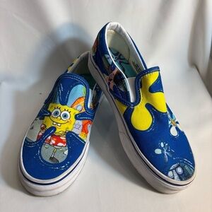 VANS Sponge Bob Square Pants Sz 6 Women 4.5 Men Aloha Bob Slip On Loafers